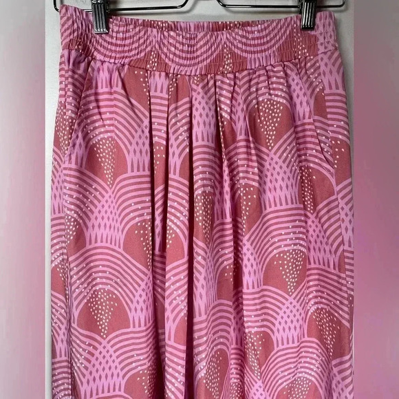 Leroli “Zoe” Pant In Sunset Wide Leg Loose Fit Ankle Length Women’s Size Medium - Picture 6 of 11